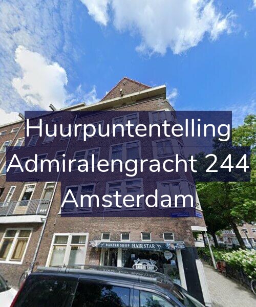 Foto gevel Huurpuntentelling voor Admiralengracht 244, Amsterdam