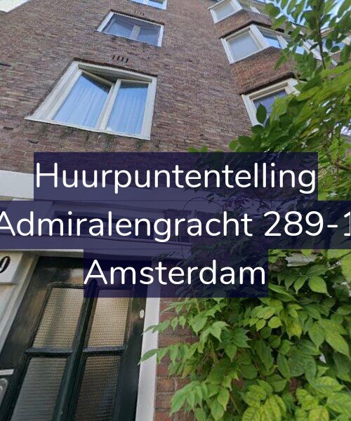Foto gevel Huurpuntentelling voor Admiralengracht 289-1, Amsterdam