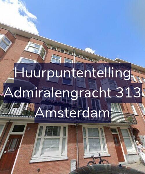 Foto gevel Huurpuntentelling voor Admiralengracht 313, Amsterdam