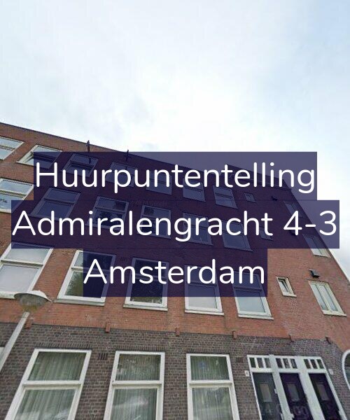 Foto gevel Huurpuntentelling voor Admiralengracht 4-3, Amsterdam