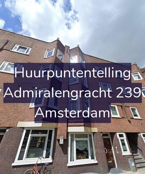 Foto gevel Huurpuntentelling voor Admiralengracht 239, Amsterdam
