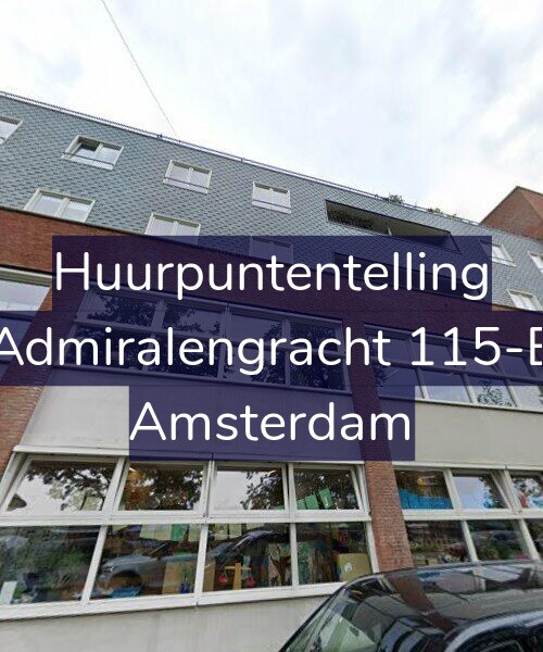 Foto gevel Huurpuntentelling voor Admiralengracht 115-E, Amsterdam