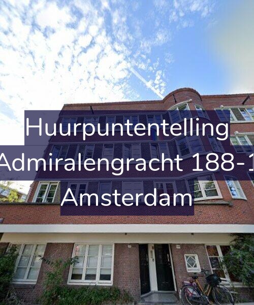 Foto gevel Huurpuntentelling voor Admiralengracht 188-1, Amsterdam