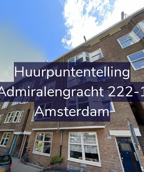 Foto gevel Huurpuntentelling voor Admiralengracht 222-1, Amsterdam