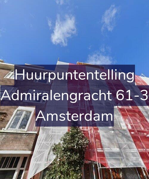 Foto gevel Huurpuntentelling voor Admiralengracht 61-3, Amsterdam