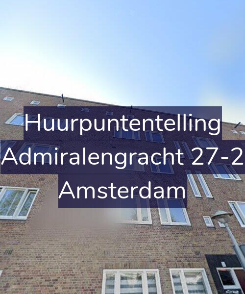 Foto gevel Huurpuntentelling voor Admiralengracht 27-2, Amsterdam