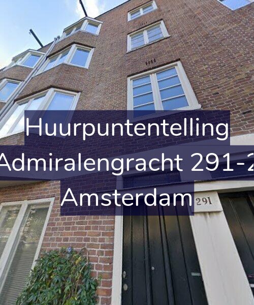 Foto gevel Huurpuntentelling voor Admiralengracht 291-2, Amsterdam