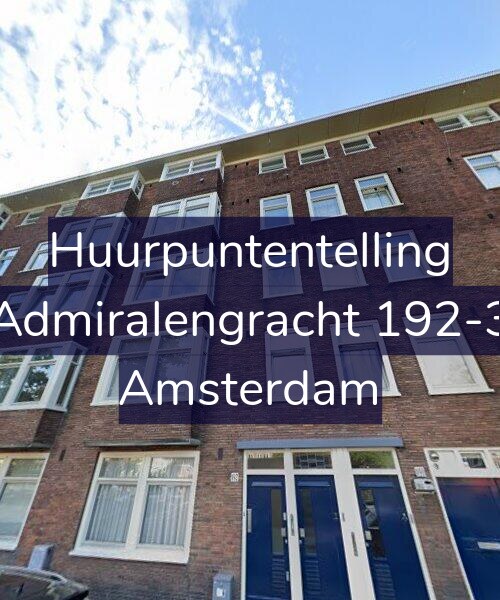 Foto gevel Huurpuntentelling voor Admiralengracht 192-3, Amsterdam