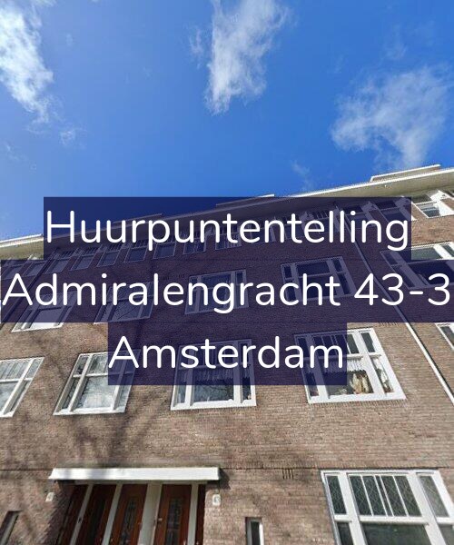 Foto gevel Huurpuntentelling voor Admiralengracht 43-3, Amsterdam