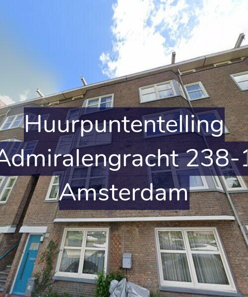 Foto gevel Huurpuntentelling voor Admiralengracht 238-1, Amsterdam