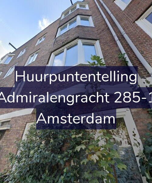 Foto gevel Huurpuntentelling voor Admiralengracht 285-1, Amsterdam