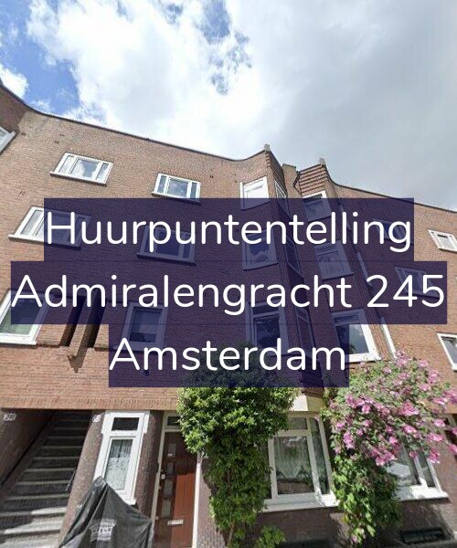 Foto gevel Huurpuntentelling voor Admiralengracht 245, Amsterdam
