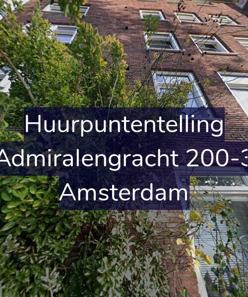 Foto gevel Huurpuntentelling voor Admiralengracht 200-3, Amsterdam