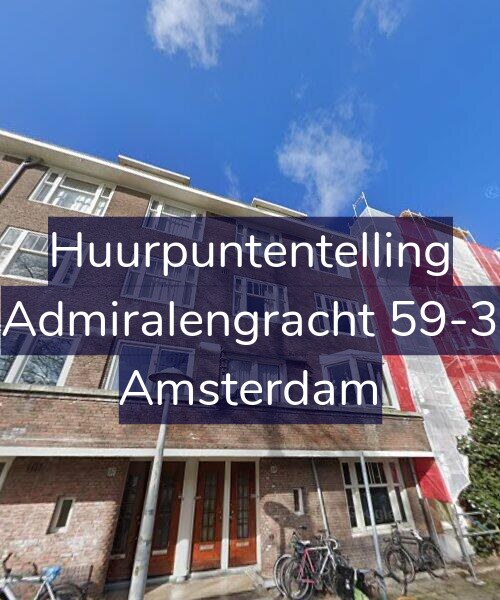 Foto gevel Huurpuntentelling voor Admiralengracht 59-3, Amsterdam