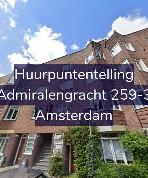 Foto gevel Huurpuntentelling voor Admiralengracht 259-3, Amsterdam