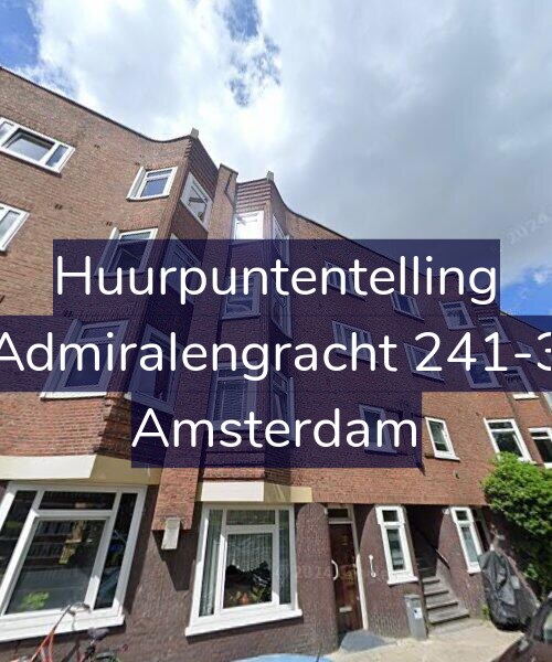 Foto gevel Huurpuntentelling voor Admiralengracht 241-3, Amsterdam