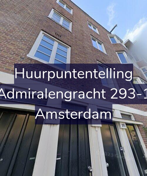 Foto gevel Huurpuntentelling voor Admiralengracht 293-1, Amsterdam