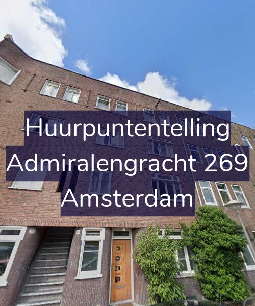 Foto gevel Huurpuntentelling voor Admiralengracht 269, Amsterdam