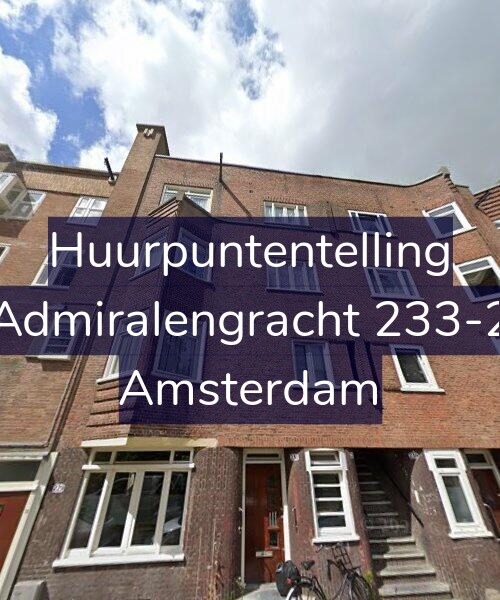 Foto gevel Huurpuntentelling voor Admiralengracht 233-2, Amsterdam