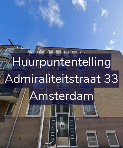 Foto gevel Huurpuntentelling voor Admiraliteitstraat 33, Amsterdam