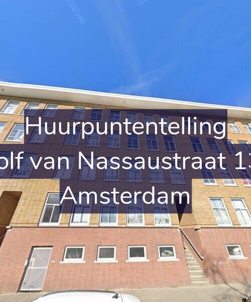 Foto gevel Huurpuntentelling voor Adolf van Nassaustraat 13-1, Amsterdam