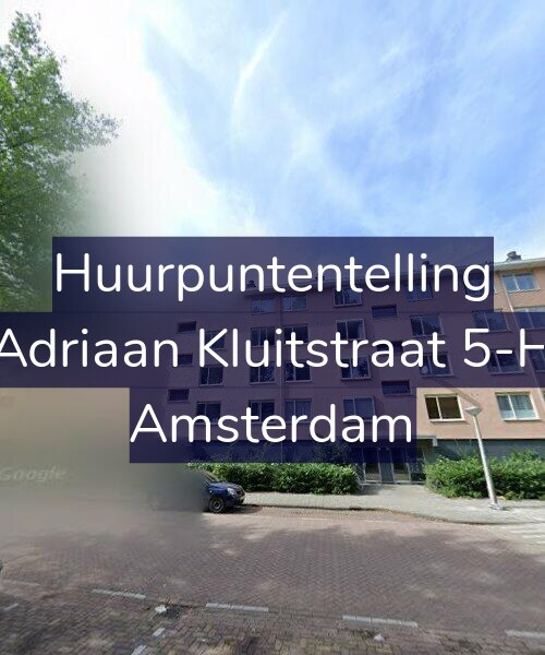 Foto gevel Huurpuntentelling voor Adriaan Kluitstraat 5-H, Amsterdam