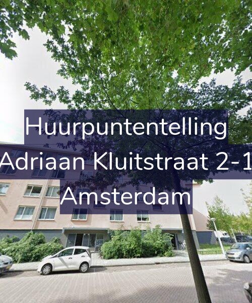 Foto gevel Huurpuntentelling voor Adriaan Kluitstraat 2-1, Amsterdam