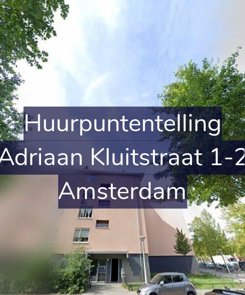Foto gevel Huurpuntentelling voor Adriaan Kluitstraat 1-2, Amsterdam