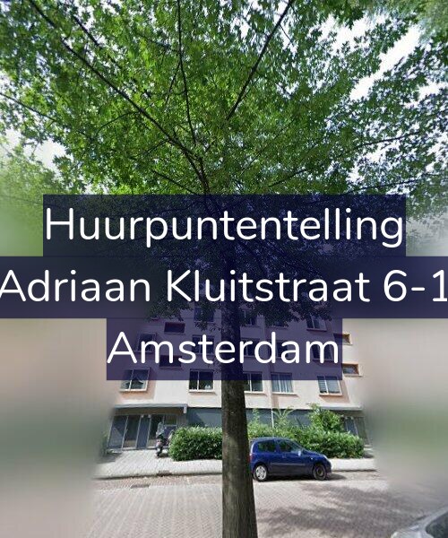 Foto gevel Huurpuntentelling voor Adriaan Kluitstraat 6-1, Amsterdam