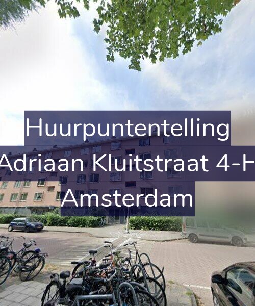 Foto gevel Huurpuntentelling voor Adriaan Kluitstraat 4-H, Amsterdam