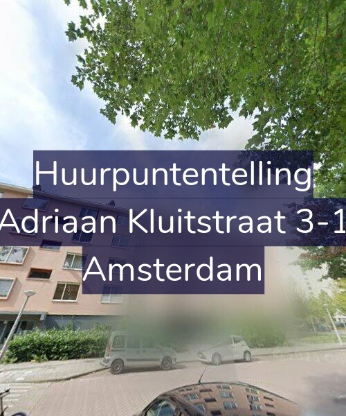 Foto gevel Huurpuntentelling voor Adriaan Kluitstraat 3-1, Amsterdam