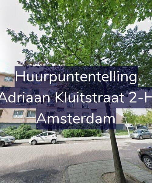 Foto gevel Huurpuntentelling voor Adriaan Kluitstraat 2-H, Amsterdam
