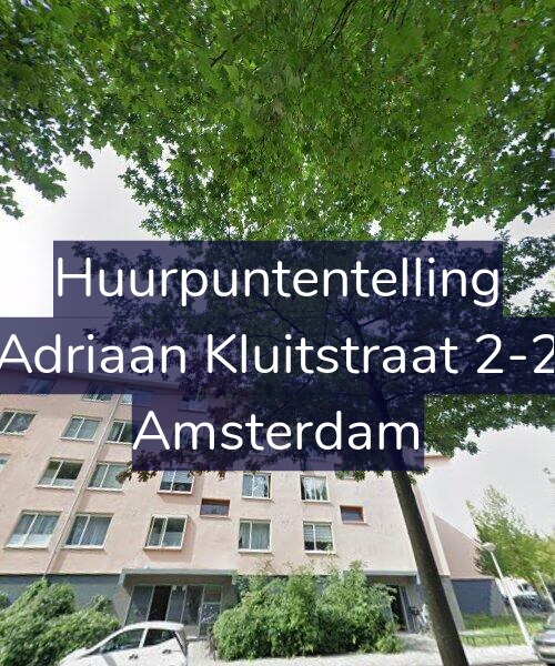 Foto gevel Huurpuntentelling voor Adriaan Kluitstraat 2-2, Amsterdam