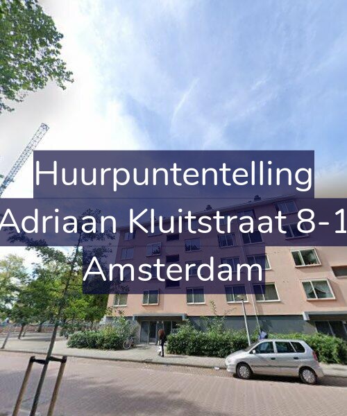 Foto gevel Huurpuntentelling voor Adriaan Kluitstraat 8-1, Amsterdam