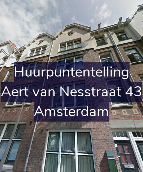 Foto gevel Huurpuntentelling voor Aert van Nesstraat 43, Amsterdam
