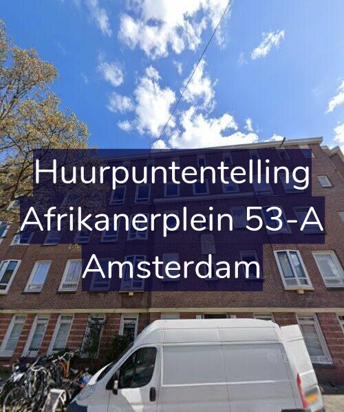 Foto gevel Huurpuntentelling voor Afrikanerplein 53-A, Amsterdam