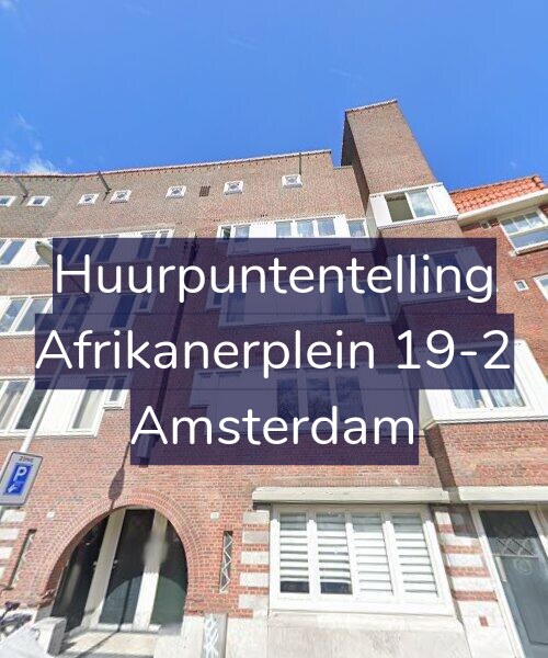 Foto gevel Huurpuntentelling voor Afrikanerplein 19-2, Amsterdam