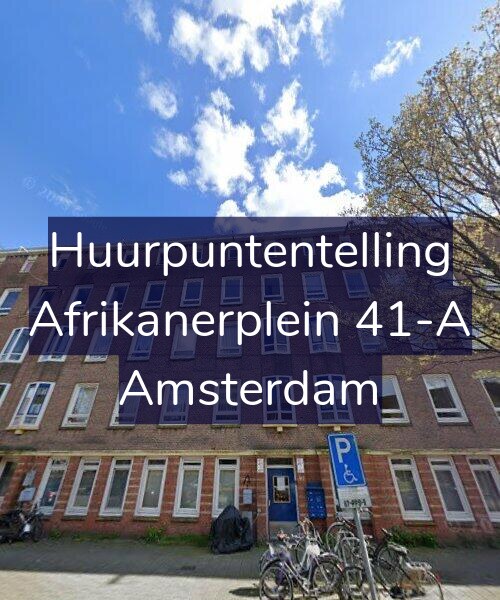 Foto gevel Huurpuntentelling voor Afrikanerplein 41-A, Amsterdam