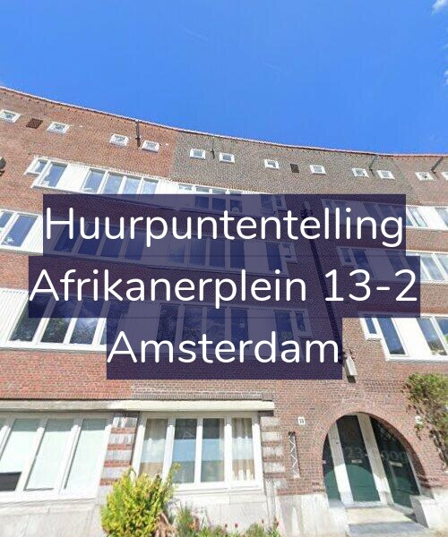 Foto gevel Huurpuntentelling voor Afrikanerplein 13-2, Amsterdam