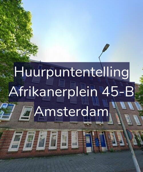 Foto gevel Huurpuntentelling voor Afrikanerplein 45-B, Amsterdam
