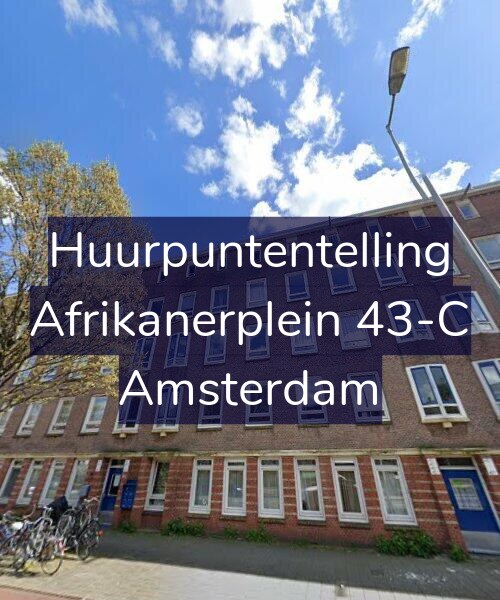 Foto gevel Huurpuntentelling voor Afrikanerplein 43-C, Amsterdam
