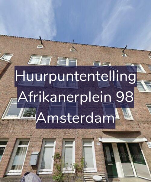 Foto gevel Huurpuntentelling voor Afrikanerplein 98, Amsterdam