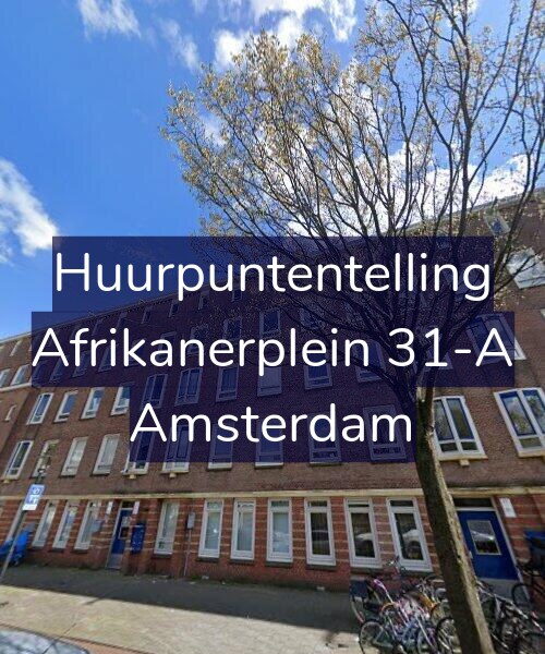 Foto gevel Huurpuntentelling voor Afrikanerplein 31-A, Amsterdam