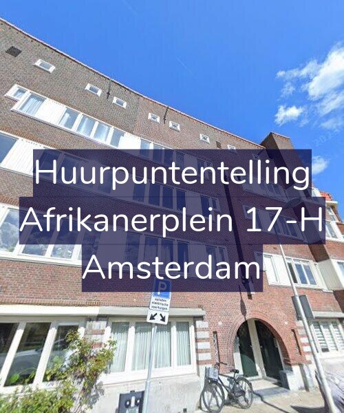 Foto gevel Huurpuntentelling voor Afrikanerplein 17-H, Amsterdam