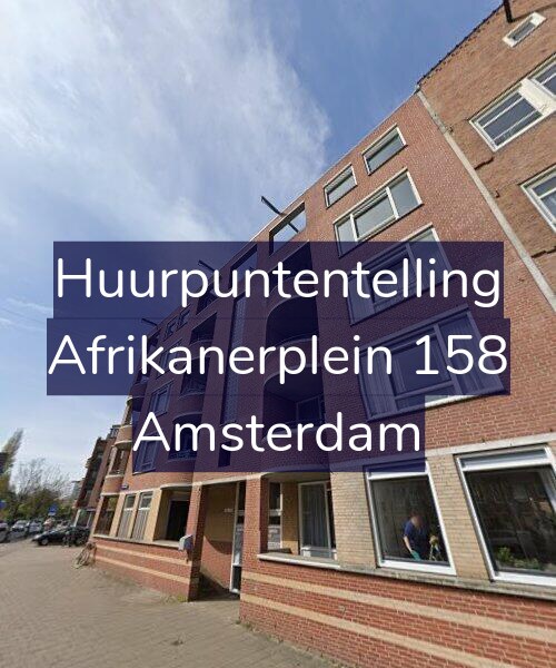 Foto gevel Huurpuntentelling voor Afrikanerplein 158, Amsterdam