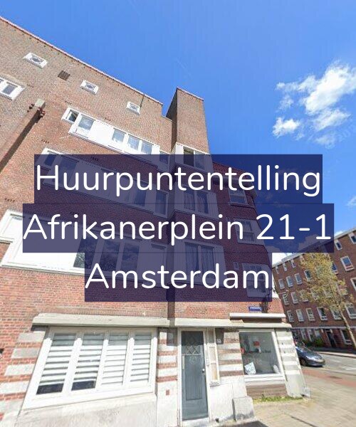 Foto gevel Huurpuntentelling voor Afrikanerplein 21-1, Amsterdam