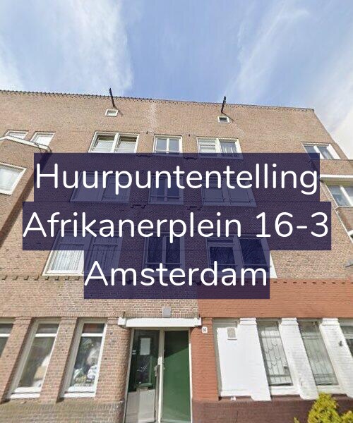 Foto gevel Huurpuntentelling voor Afrikanerplein 16-3, Amsterdam