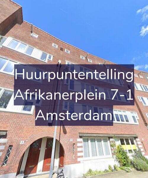 Foto gevel Huurpuntentelling voor Afrikanerplein 7-1, Amsterdam