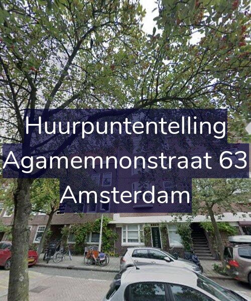 Foto gevel Huurpuntentelling voor Agamemnonstraat 63, Amsterdam