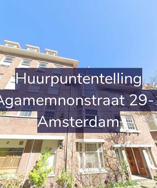 Foto gevel Huurpuntentelling voor Agamemnonstraat 29-1, Amsterdam